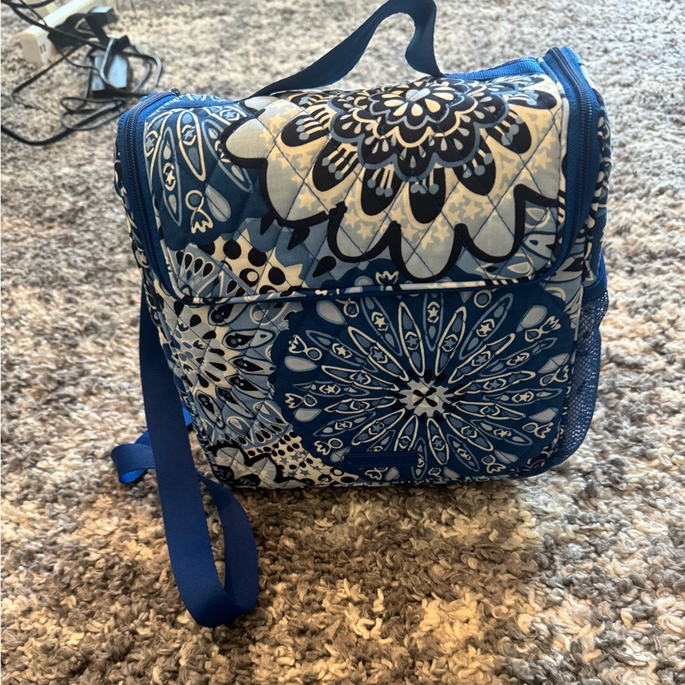 Vera Bradley Blue and White Quilted Crossbody Lunch Bag